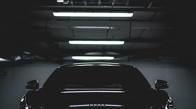 parked black car