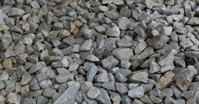 a pile of rocks sitting next to each other