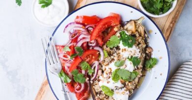 sliced tomatoes with ground pork